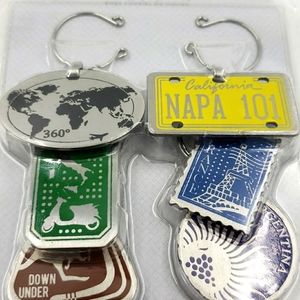 TRUDEAU Metal Wine Charms